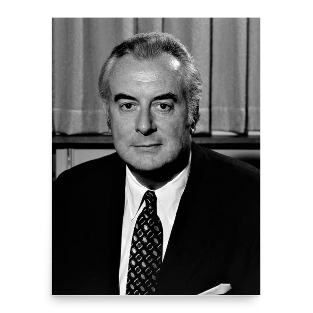 Gough Whitlam poster print, in size 18x24 inches.