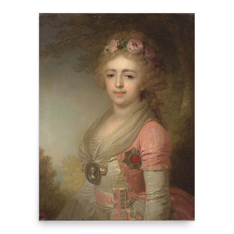 Grand Duchess Alexandra Pavlovna of Russia poster print, in size 18x24 inches.
