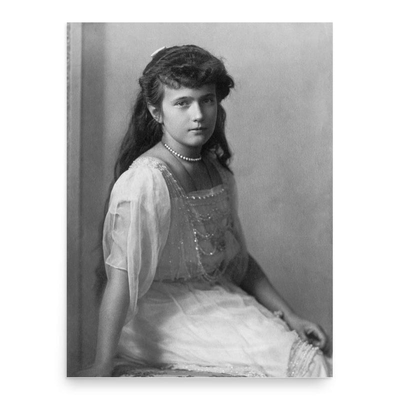 Grand Duchess Anastasia Nikolaevna of Russia poster print, in size 18x24 inches.