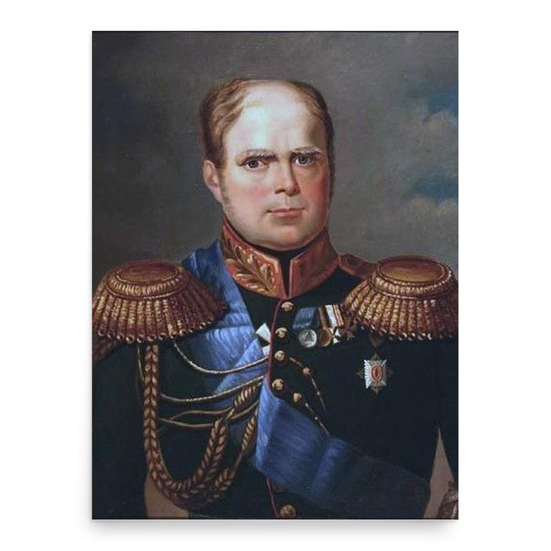 Grand Duke Konstantin Pavlovich of Russia poster print, in size 18x24 inches.