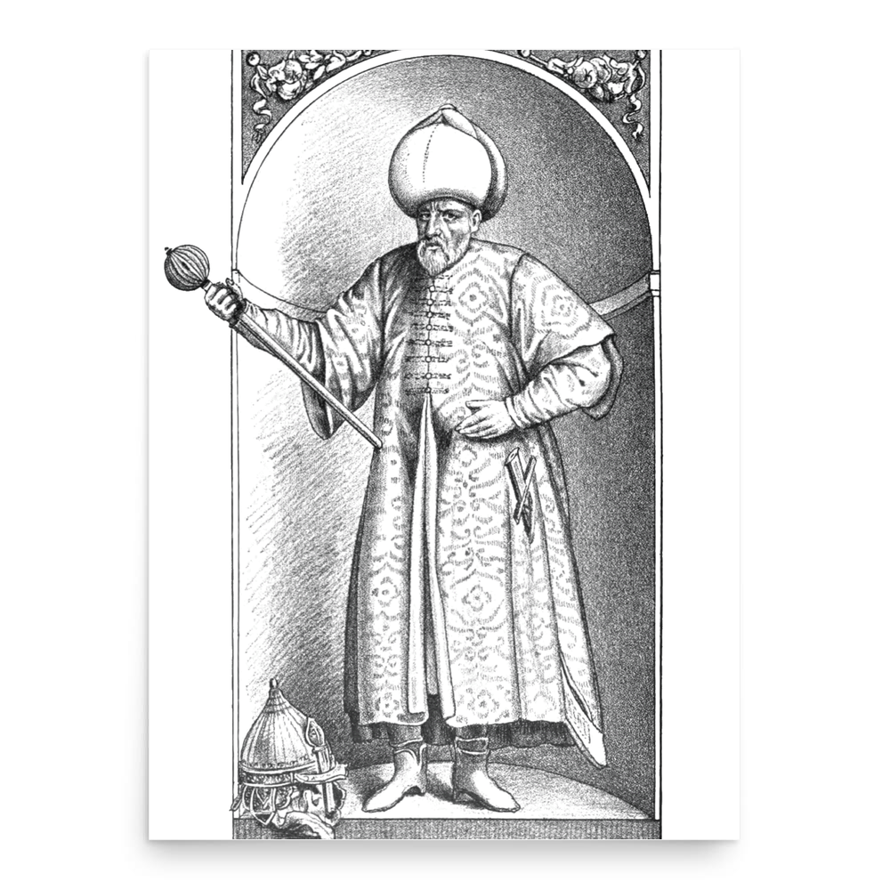 Grand Vizier Sokollu Mehmed Pasha poster print, in size 18x24 inches.