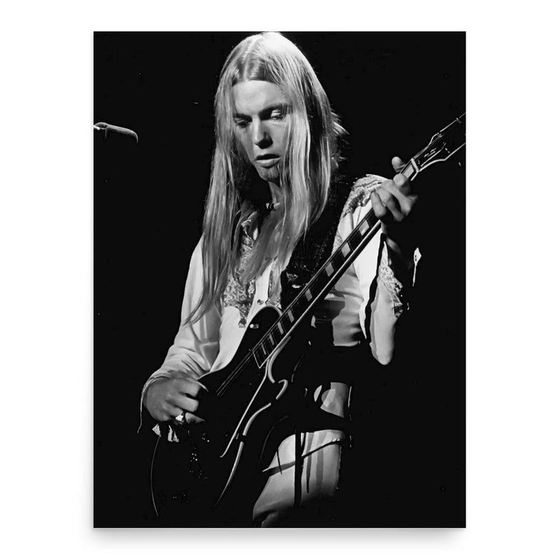 Gregg Allman poster print, in size 18x24 inches.