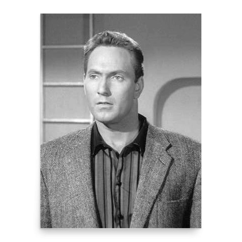 Gregory Walcott poster print, in size 18x24 inches.