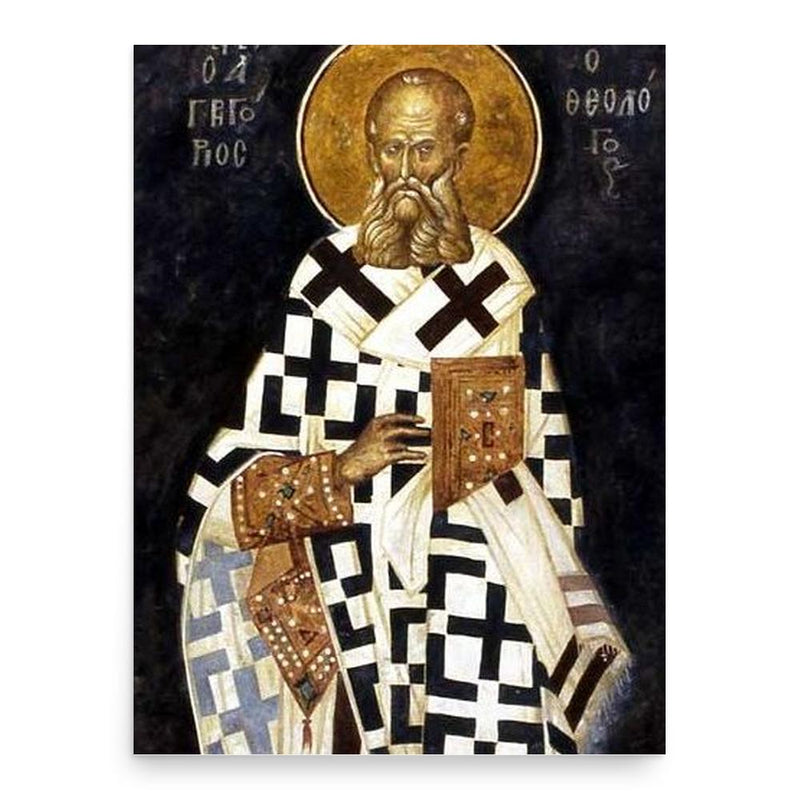 Gregory of Nazianzus poster print, in size 18x24 inches.