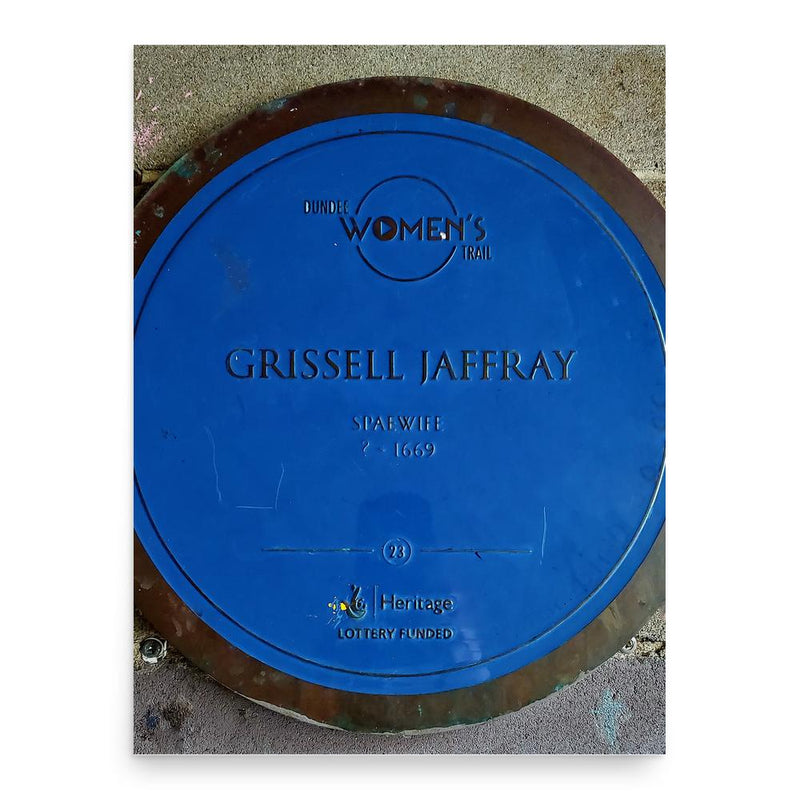 Grissel Jaffray poster print, in size 18x24 inches.