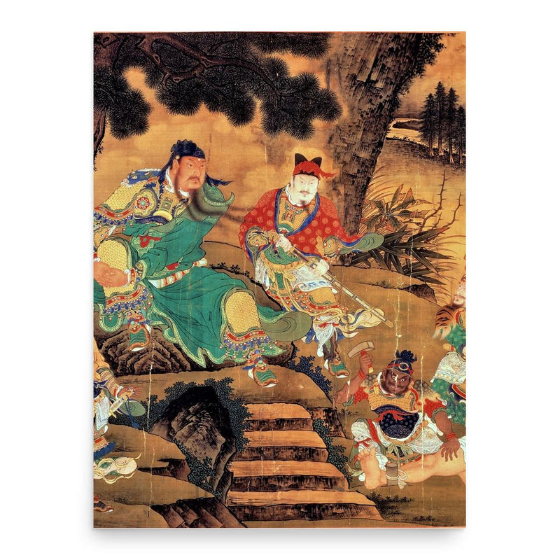 Guan Yu poster print, in size 18x24 inches.