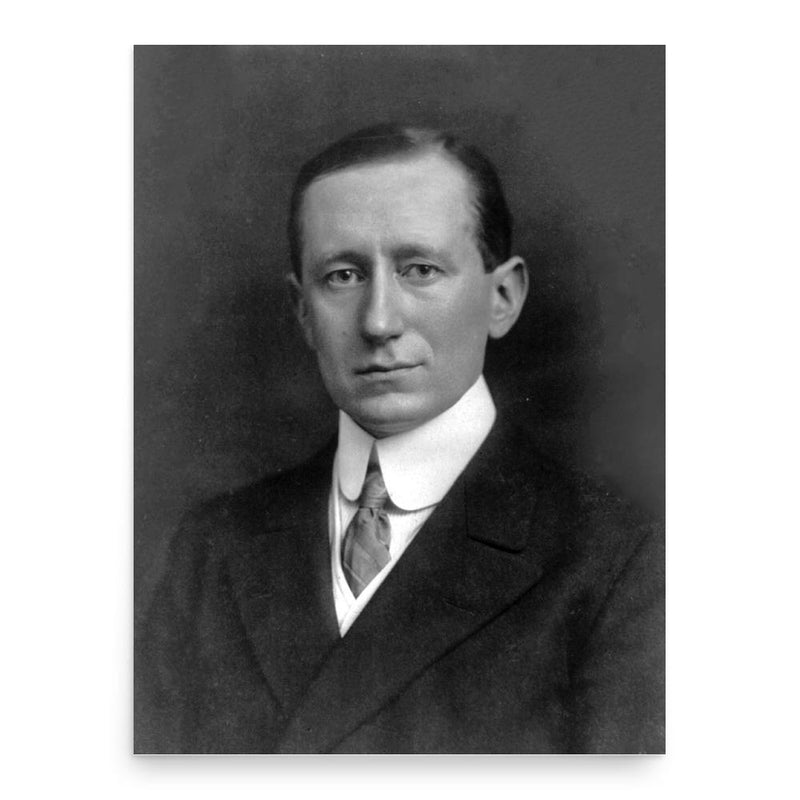 Guglielmo Marconi poster print, in size 18x24 inches.