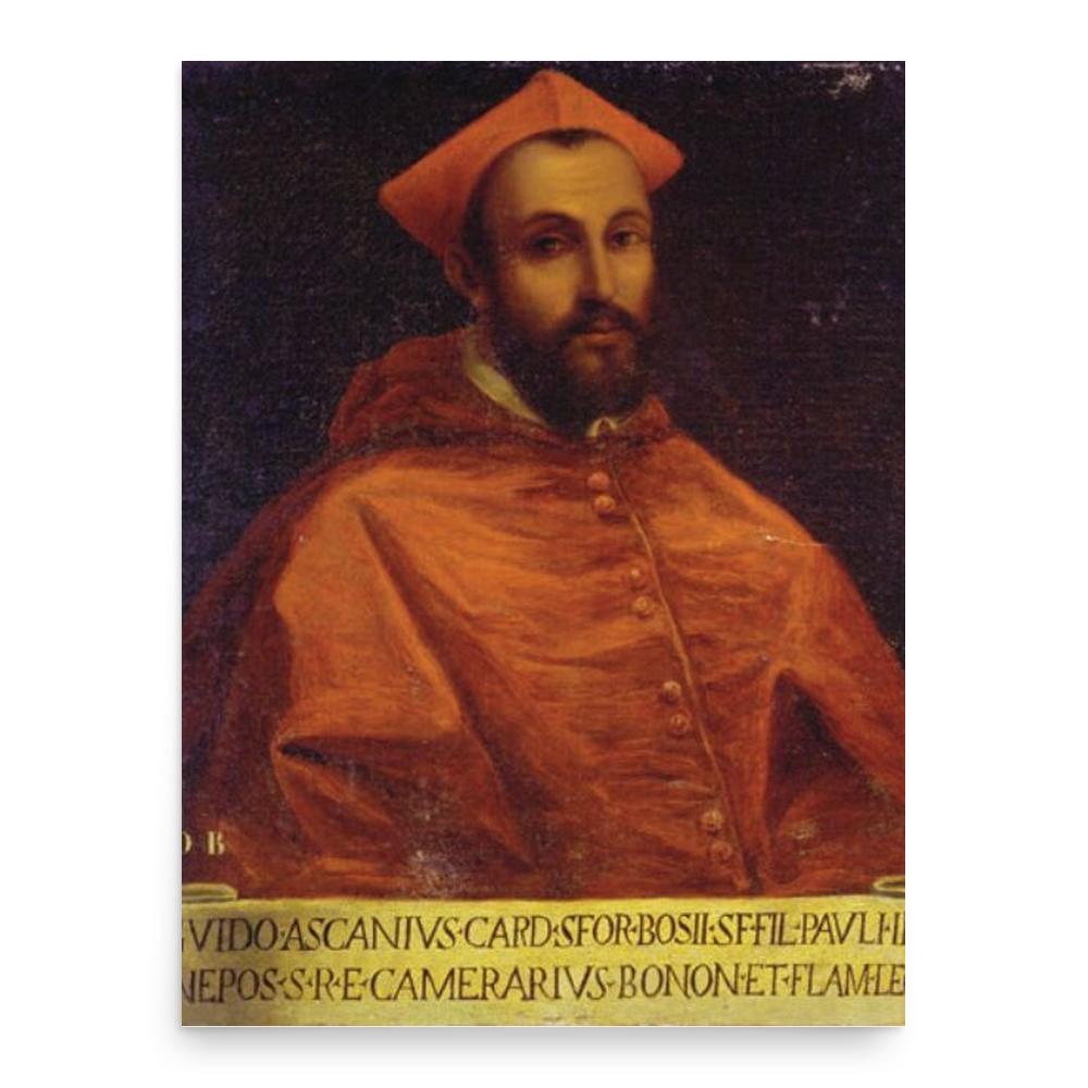 Guido Ascanio Sforza di Santa Fiora poster print, in size 18x24 inches.
