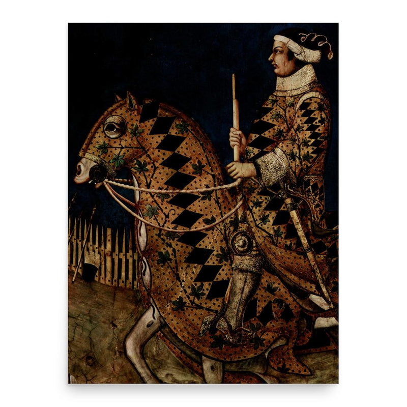 Guidoriccio da Fogliano poster print, in size 18x24 inches.