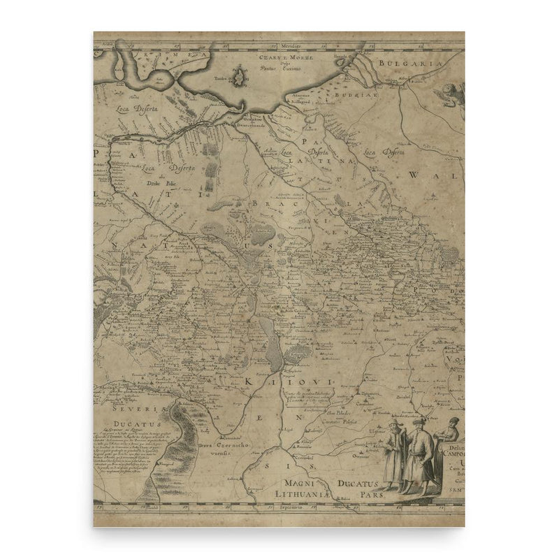 Guillaume Le Vasseur de Beauplan poster print, in size 18x24 inches.