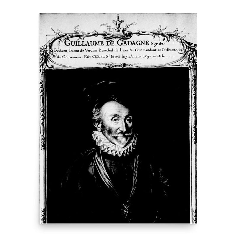 Guillaume de Gadagne poster print, in size 18x24 inches.