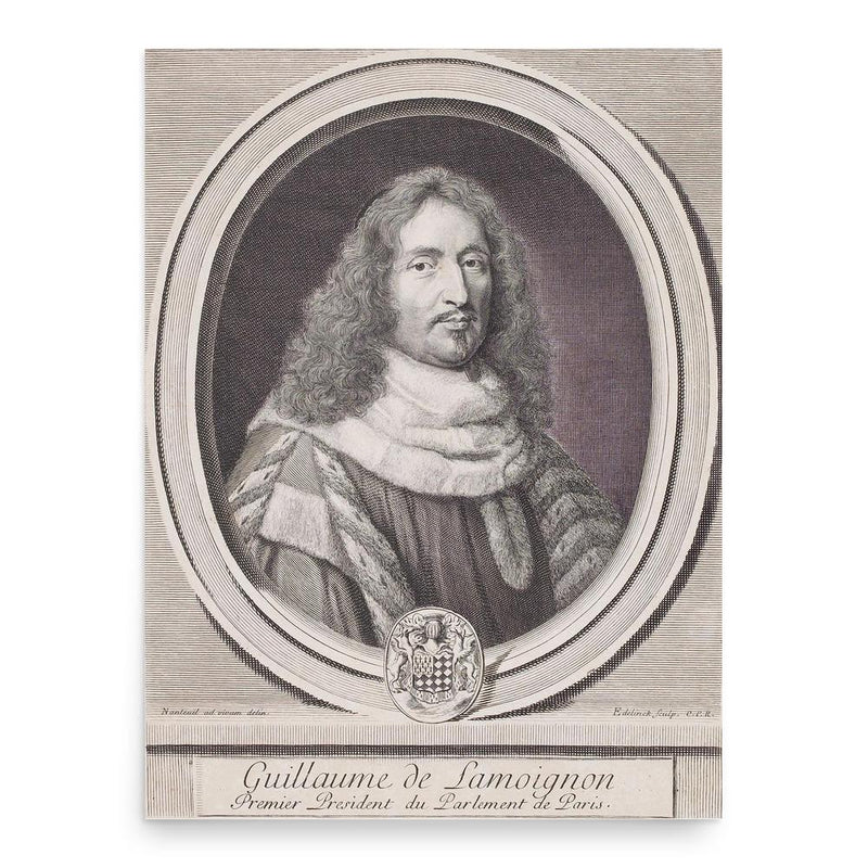 Guillaume de Lamoignon poster print, in size 18x24 inches.