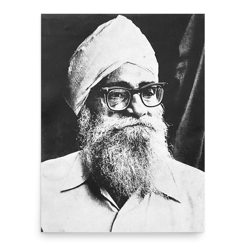 Gurdial Singh Phul poster print, in size 18x24 inches.