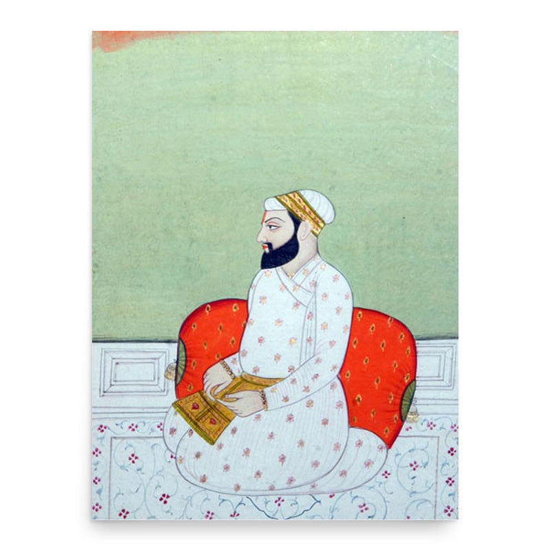 Guru Arjan poster print, in size 18x24 inches.