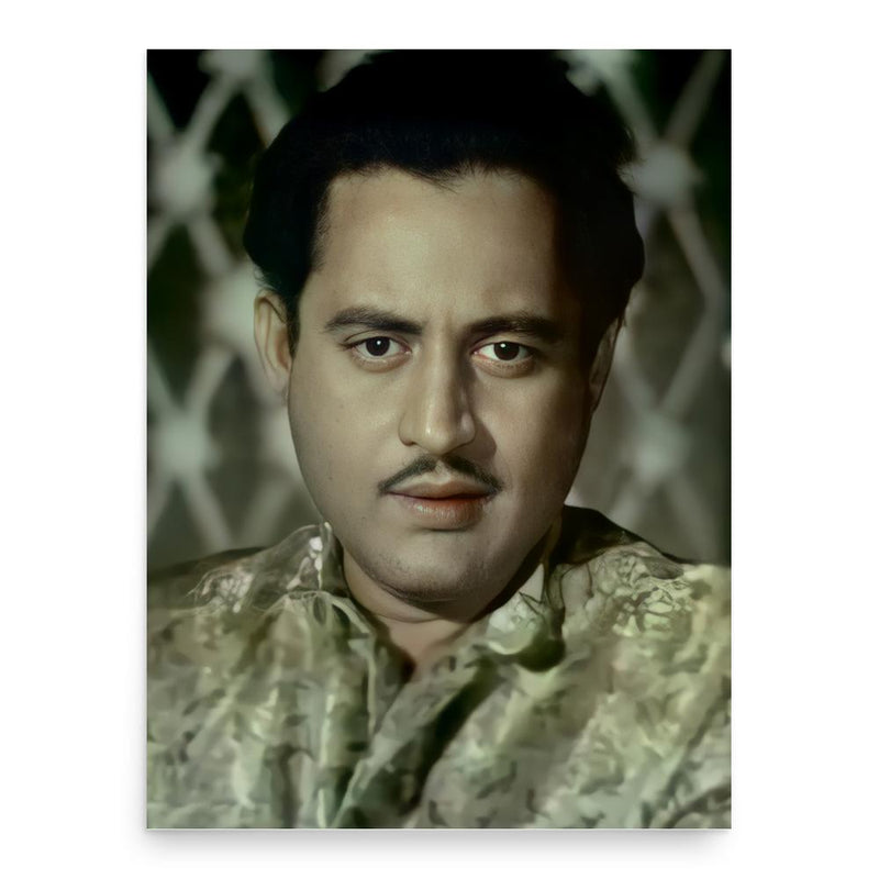 Guru Dutt poster print, in size 18x24 inches.