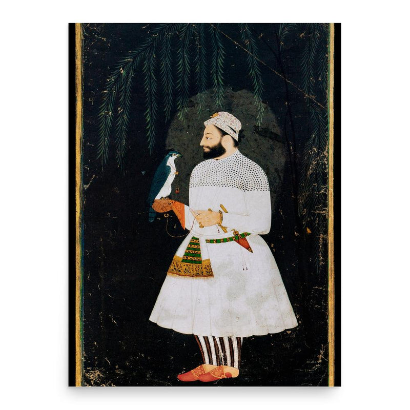 Guru Hargobind poster print, in size 18x24 inches.