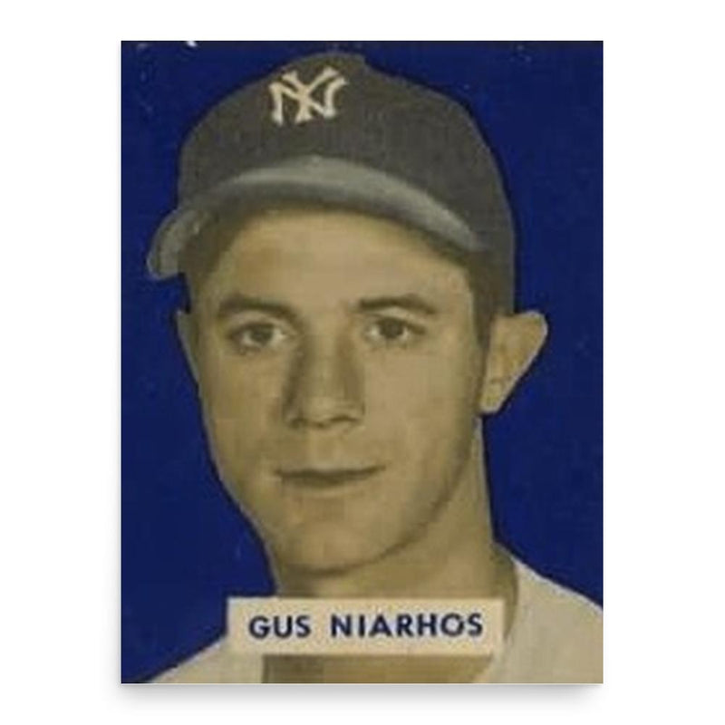 Gus Niarhos poster print, in size 18x24 inches.