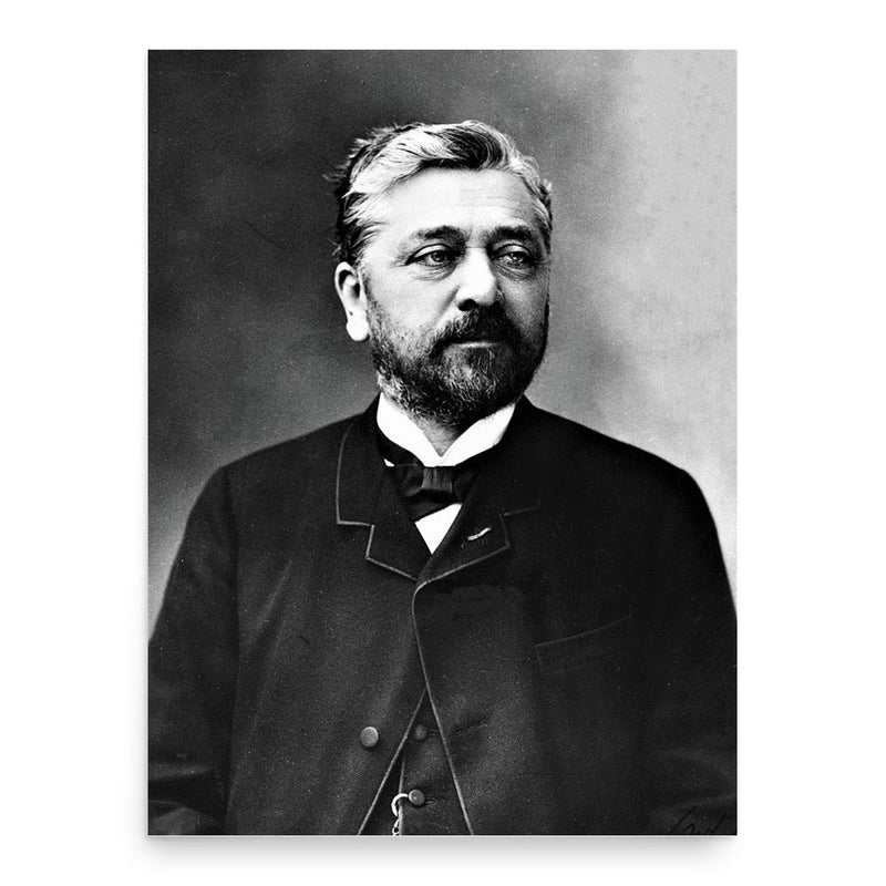 Gustave Eiffel poster print, in size 18x24 inches.