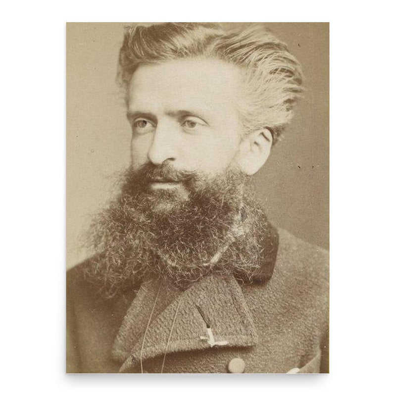 Gustave Le Bon poster print, in size 18x24 inches.