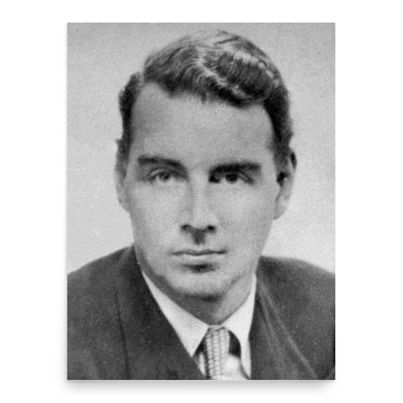 Guy Burgess poster print, in size 18x24 inches.