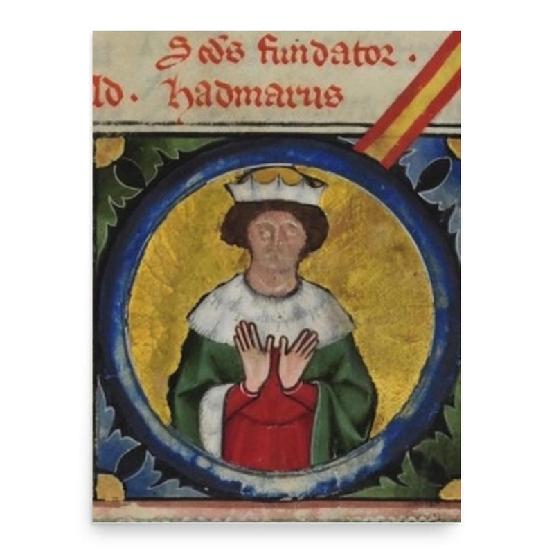 Hadmar II of Kuenring poster print, in size 18x24 inches.