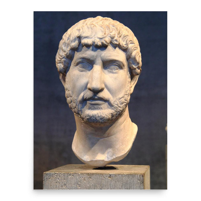 Hadrian poster print, in size 18x24 inches.