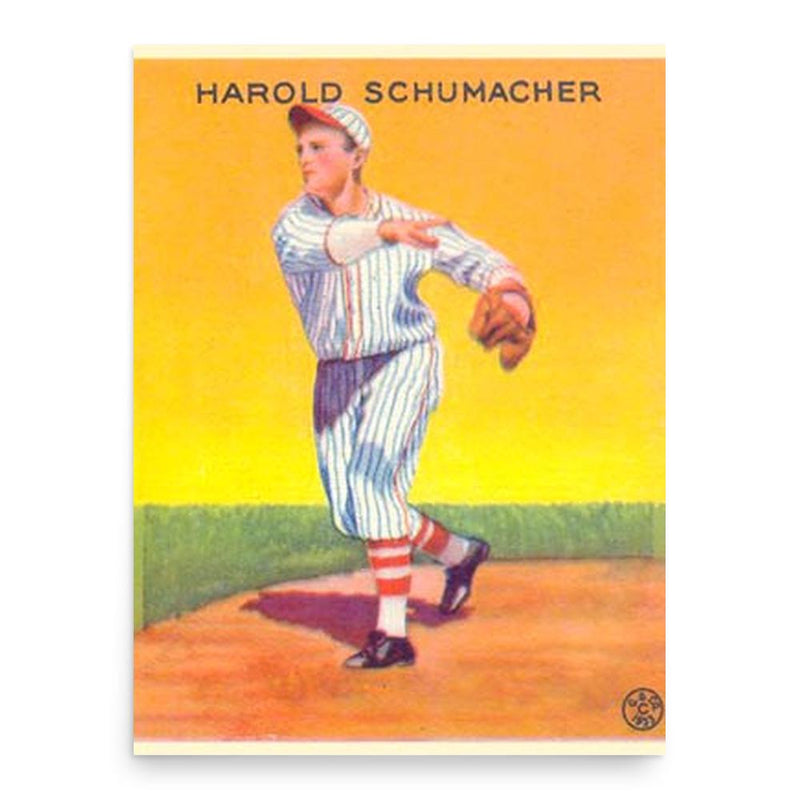 Hal Schumacher poster print, in size 18x24 inches.