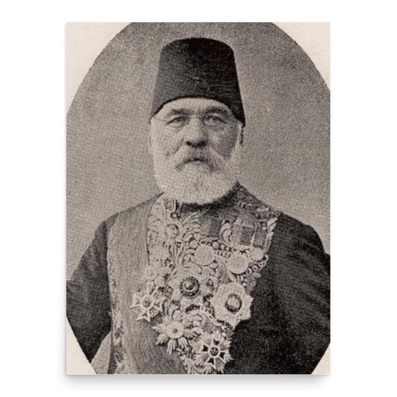 Halil Rifat Pasha poster print, in size 18x24 inches.