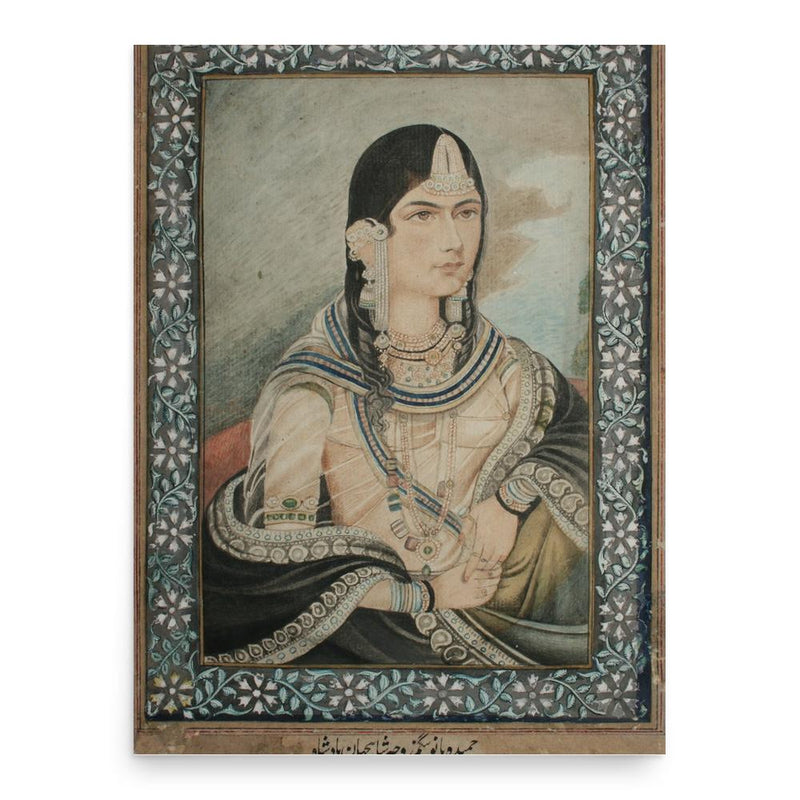 Hamida Banu Begum poster print, in size 18x24 inches.