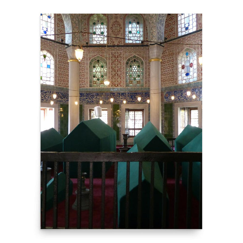 Handan Sultan poster print, in size 18x24 inches.