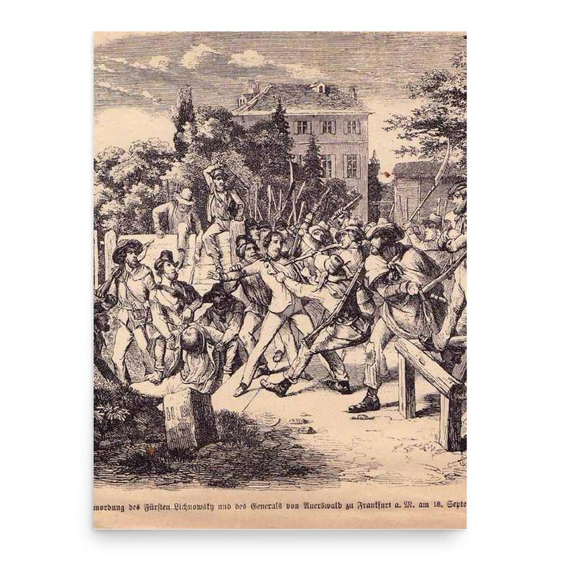 Hans Adolf Erdmann von Auerswald poster print, in size 18x24 inches.