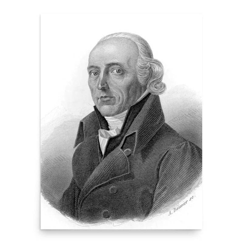 Hans Conrad Escher von der Linth poster print, in size 18x24 inches.