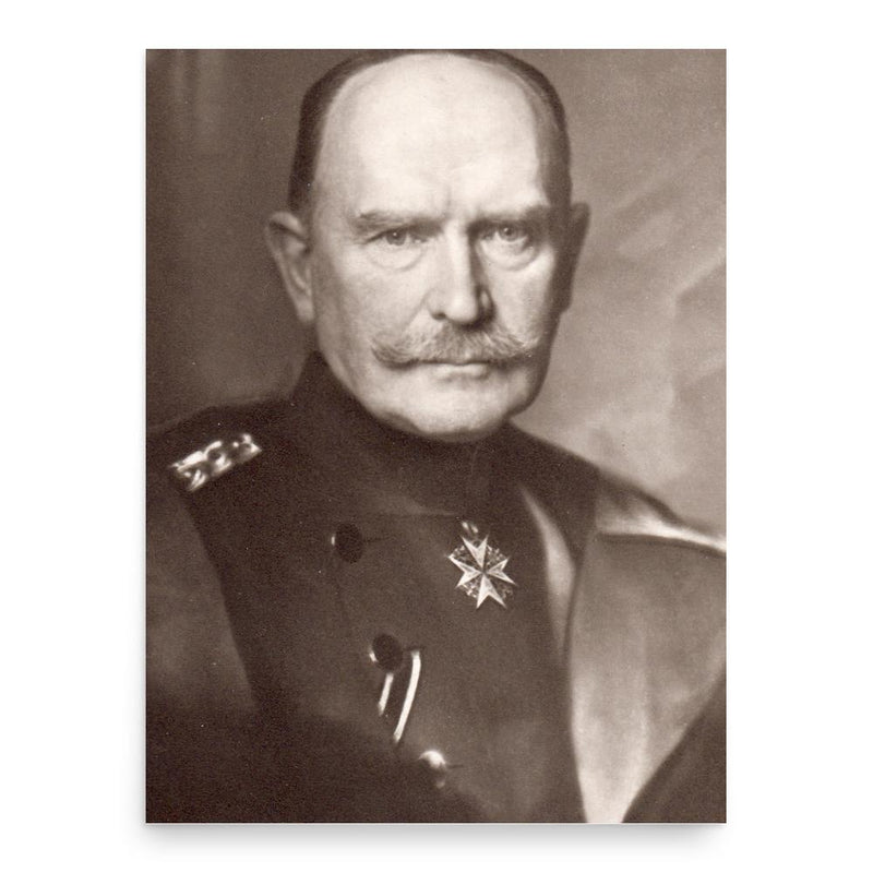 Hans Hartwig von Beseler poster print, in size 18x24 inches.