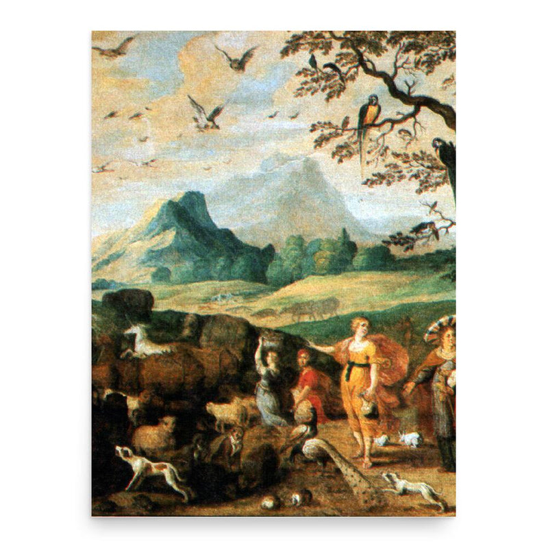 Hans Jordaens poster print, in size 18x24 inches.