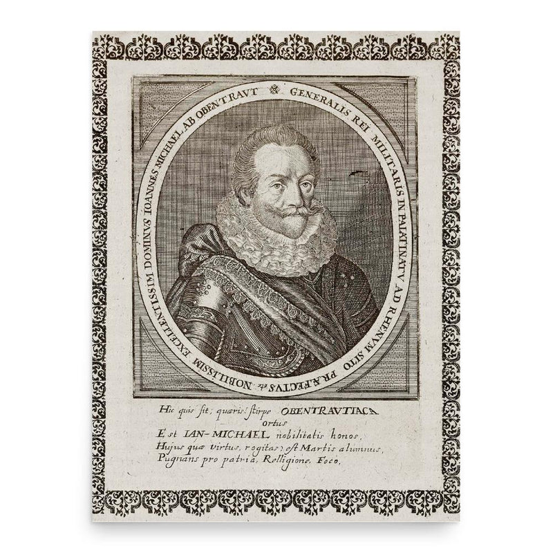 Hans Michael Elias von Obentraut poster print, in size 18x24 inches.