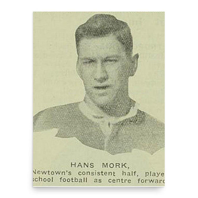 Hans Mork poster print, in size 18x24 inches.