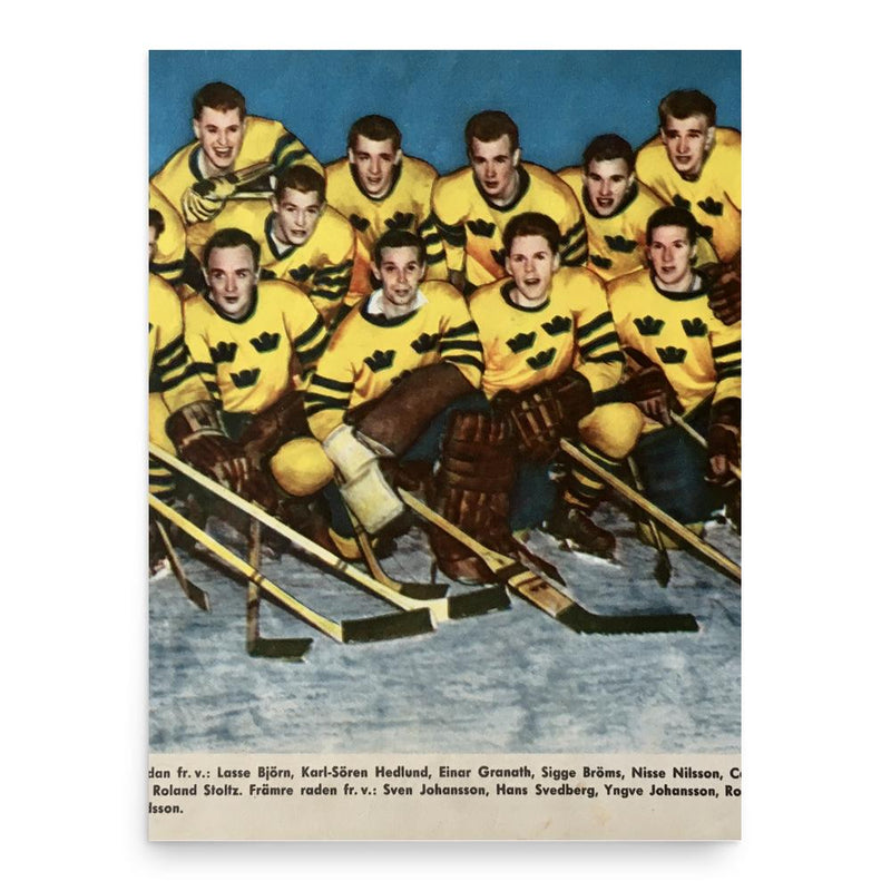 Hans Svedberg poster print, in size 18x24 inches.