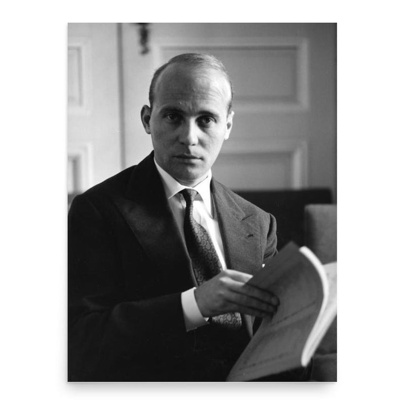 Hans Werner Henze poster print, in size 18x24 inches.