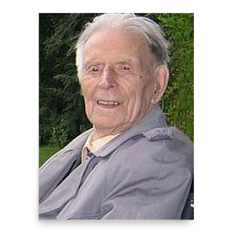 Harry Patch poster print, in size 18x24 inches.