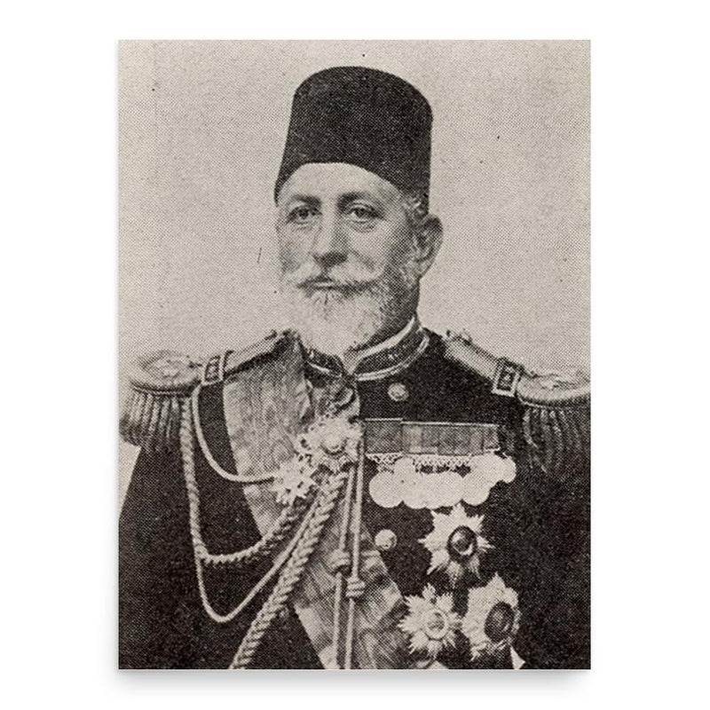 Hasan Rami Pasha poster print, in size 18x24 inches.