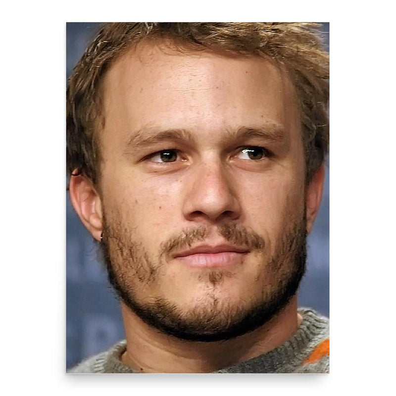 Heath Ledger poster print, in size 18x24 inches.