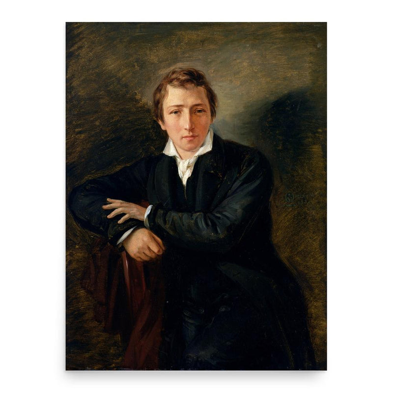 Heinrich Heine poster print, in size 18x24 inches.