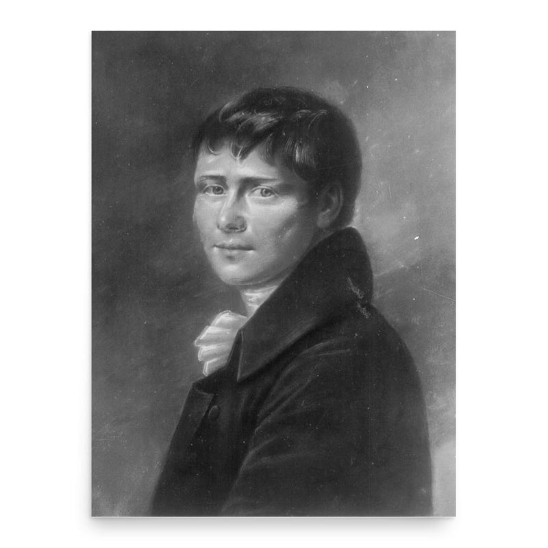 Heinrich von Kleist poster print, in size 18x24 inches.