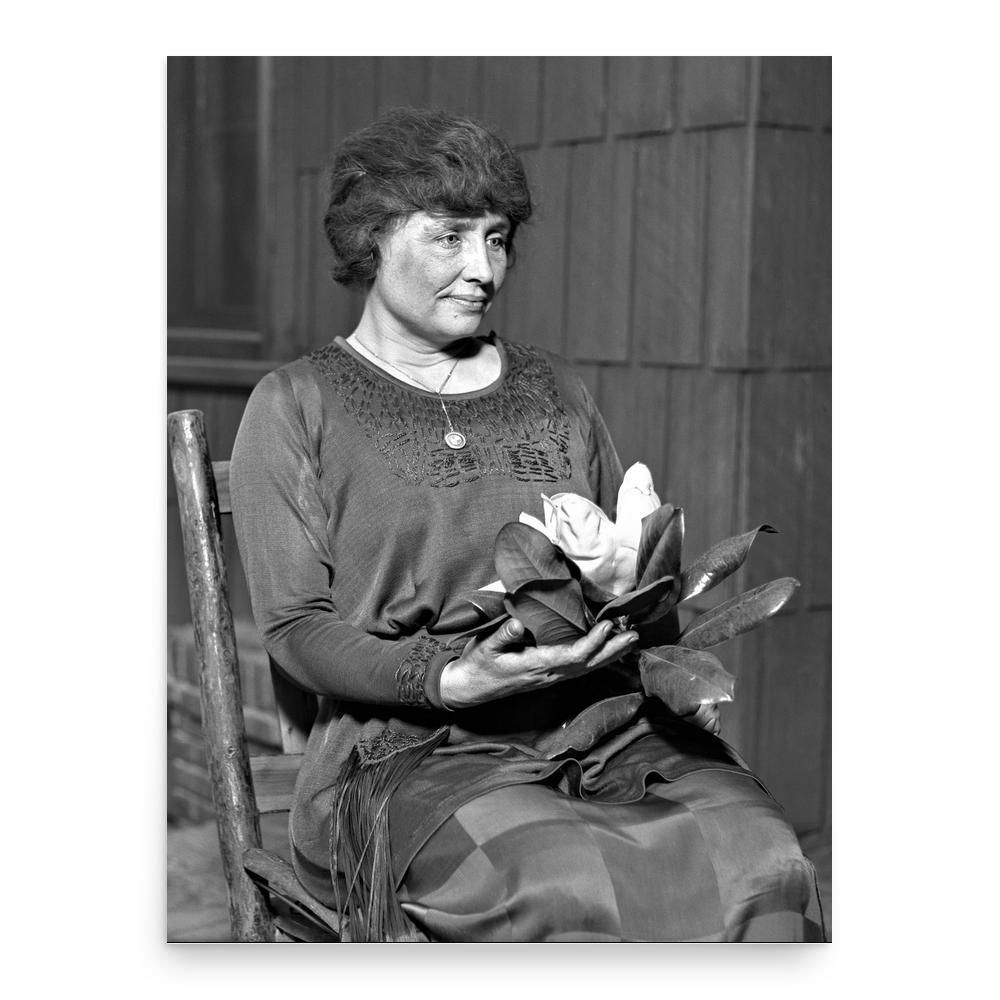 Helen Keller poster print, in size 18x24 inches.