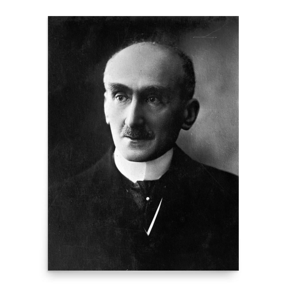 Henri Bergson poster print, in size 18x24 inches.