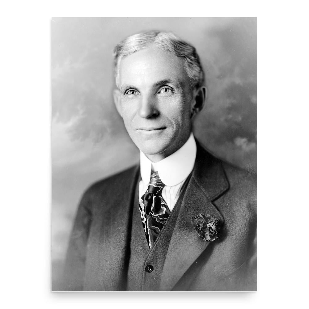 Henry Ford poster print, in size 18x24 inches.
