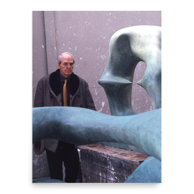 Henry Moore poster print, in size 18x24 inches.