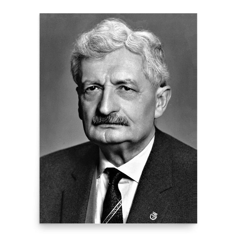 Hermann Oberth poster print, in size 18x24 inches.