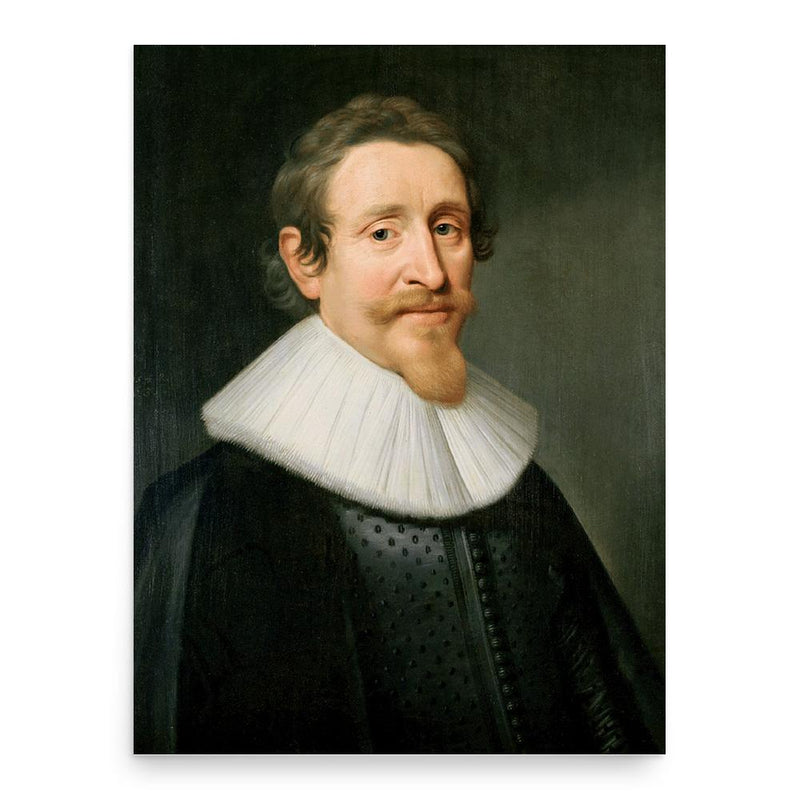 Hugo Grotius poster print, in size 18x24 inches.