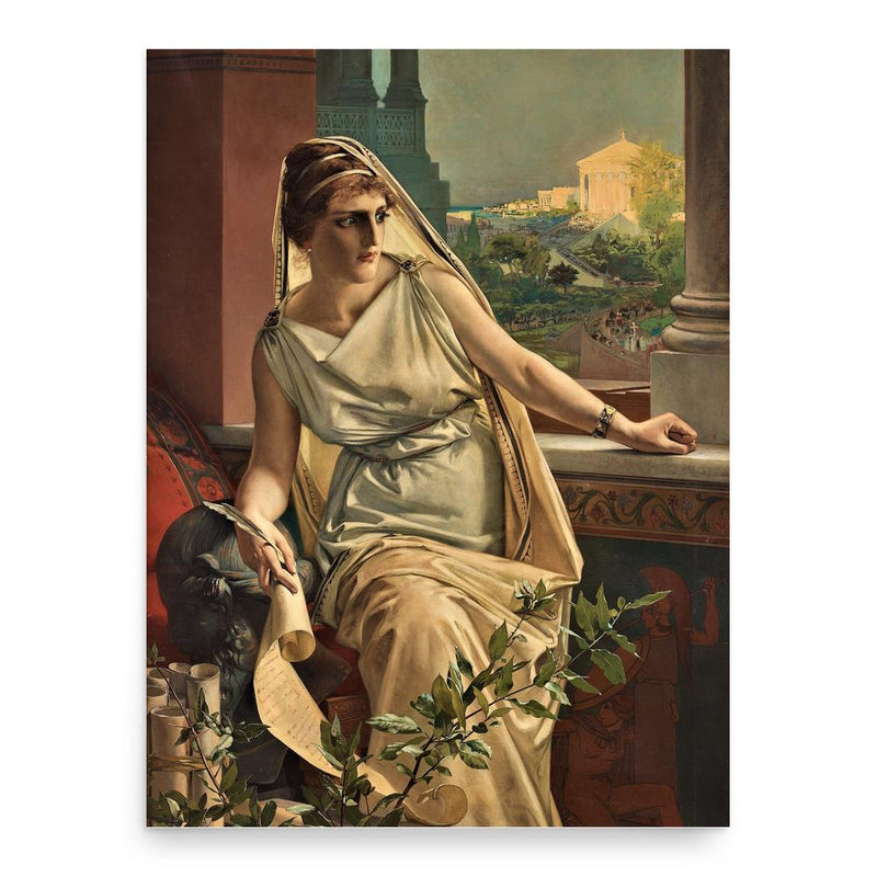 Hypatia of Alexandria poster print, in size 18x24 inches.